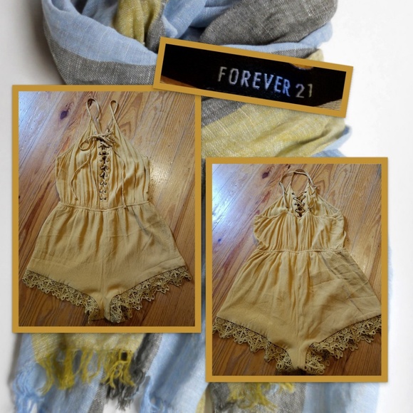Forever 21 Pants - 4 For 18!! Forever 21 Mustard Yellow Romper